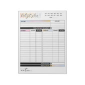 Rainbow Monthly Budget Plan of Income and Expenses Notitieblok (Linkerzijde)