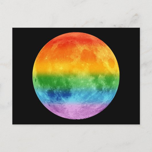 Rainbow Moon Briefkaart (Voorkant)