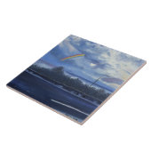 Rainbow Moon Flagler Beach, Fl Ceramic Tile, 6x6" Tegeltje (Zijkant)