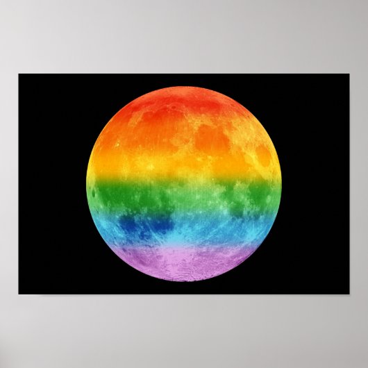 Rainbow Moon Poster (Voorkant)