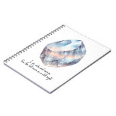 Rainbow Moonstone Moon Energy Crystal Spell Magic Notitieboek (Linkerzijde)
