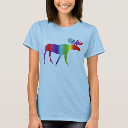 Rainbow Moose T-shirt (Voorkant)