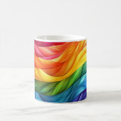 Rainbow Morning – Geometric Abstract Mug Koffiemok (Center)