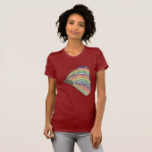 Rainbow Mosaic Butterfly T-shirt van CherylsArt (Voorkant volledig)