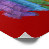 Rainbow Mosaic Gay Pride Flag (penseel) Poster (Hoek)