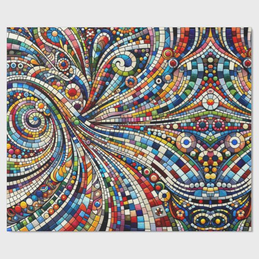 Rainbow Mosaic Melody Cadeaupapier (Vlak)