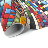Rainbow Mosaic Melody Cadeaupapier (Rol Hoek)