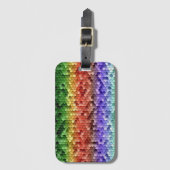 Rainbow Mosaic Pattern Bagagelabel (Voorkant (verticaal))
