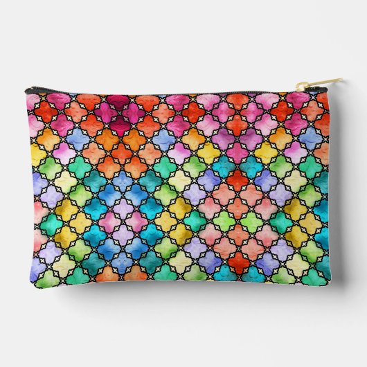 Rainbow mosaic pattern etui (Achterkant)