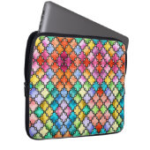 Rainbow mosaic pattern laptop sleeve (Voorkant Rechts)