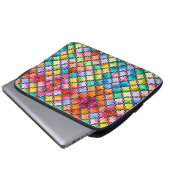 Rainbow mosaic pattern laptop sleeve (Voorkant onderkant)