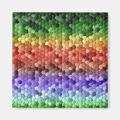 Rainbow Mosaic Pattern Magneet (Voorkant)