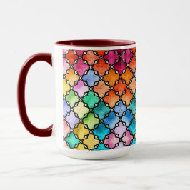 Rainbow mosaic pattern mok