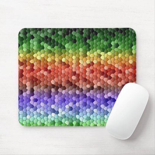 Rainbow Mosaic Pattern Muismat (Met muis)