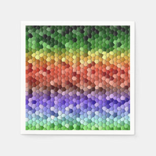Rainbow Mosaic Pattern Servet