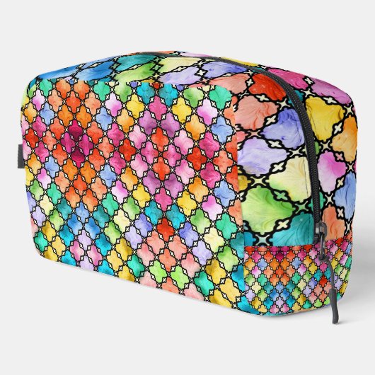 Rainbow mosaic pattern toilettasje (Rechterhoek)