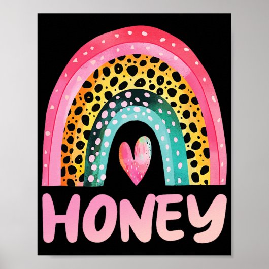 Rainbow Mother#39; #39; s Dag Liefde Schattige Gra Poster (Voorkant)