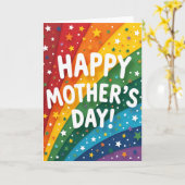 Rainbow Mothers Day Wish Card Kaart (Gele Bloem)