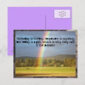 rainbow motivatie... briefkaart (Voorkant / Achterkant)