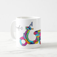 Rainbow Motor Scooter Gepersonaliseerd
