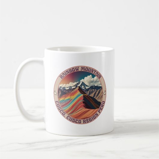 Rainbow Mountain Cusco, Cusco Regio Peru Koffiemok (Links)