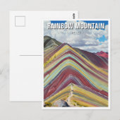 Rainbow Mountain Cusco Peru Reizen Briefkaart (Voorkant / Achterkant)