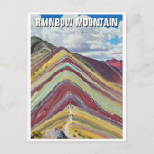 Rainbow Mountain Cusco Peru Reizen Briefkaart (Voorkant)