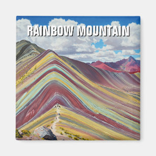 Rainbow Mountain Cusco Peru Reizen Magneet
