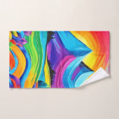 Rainbow Mountain Majesty Art Bad Handdoek (Handdoek)