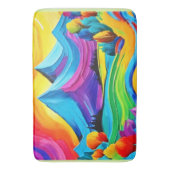 Rainbow Mountain Majesty Art Badmat (Voorkant Verticaal)