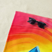 Rainbow Mountain Majesty Art Strandlaken (In situ)