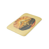 Rainbow Mountain Peak | Retro Mountains Sunrise  Badmat (Gekanteld)