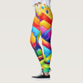Rainbow Mountains Abstract landschap Leggings (Links)