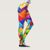 Rainbow Mountains Abstract landschap Leggings (Rechts)