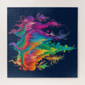 Rainbow Mountains puzzel Legpuzzel (Horizontaal)