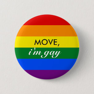 Rainbow MOVE, ik ben homoseksuele Button