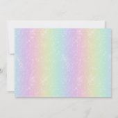 Rainbow Movie Ticket Verjaardagsfeestje Kaart (Achterkant)