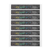 Rainbow Moving Announcement Return Address Labels (Vel)