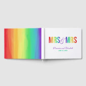Rainbow Mrs & Mrs. | Lesbische bruiloft Gastenboek (Volledig)