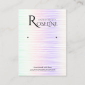 Rainbow Multi Color Iridescent jewery display Visitekaartje (Voorkant)