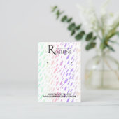 Rainbow Multi Color Iridescent jewery display Visitekaartje (Staand voorkant)