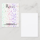 Rainbow Multi Color Iridescent jewery display Visitekaartje (Voorkant / Achterkant)