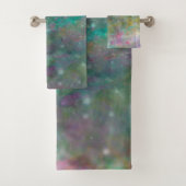 Rainbow Multi Colour Crystal Rock Marble Bad Handdoek (Insitu)