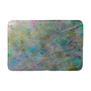 Rainbow Multi Colour Crystal Rock Marble Badmat