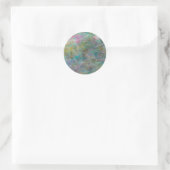 Rainbow Multi Colour Crystal Rock Marble Ronde Sticker (Tas)