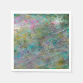 Rainbow Multi Colour Crystal Rock Marble Servet