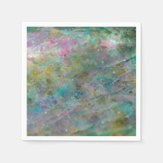 Rainbow Multi Colour Crystal Rock Marble Servet (Voorkant)