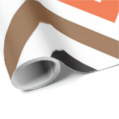 Rainbow Multicolor Chevron ZigZag Pattern Cadeaupapier (Rol Hoek)