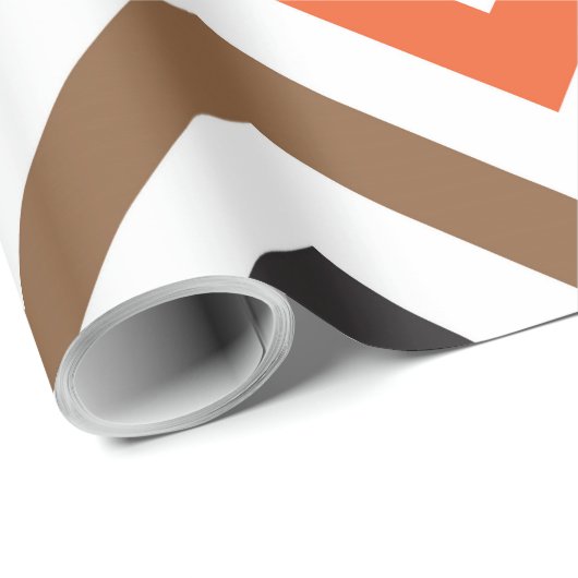 Rainbow Multicolor Chevron ZigZag Pattern Cadeaupapier (Rol Hoek)