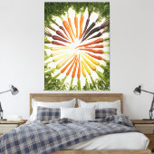 Rainbow Multicolored Carrots Canvas (Insitu (Slaapkamer))